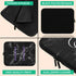 Black Marble Monogram Name Laptop Sleeve